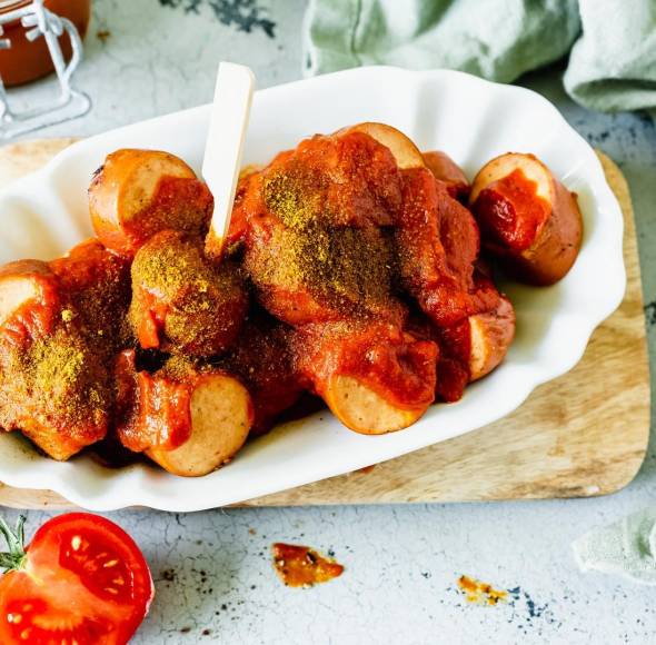 Currywurst mit Soße