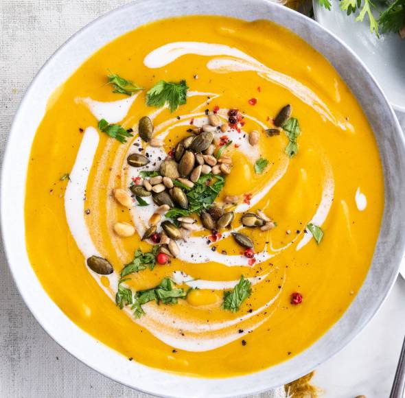 Kürbis-Karotten-Suppe