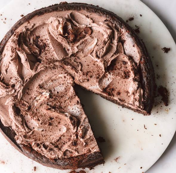 Schokoladenkuchen mit Frischkäsefrosting