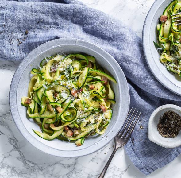 Zoodles mit Carbonara
