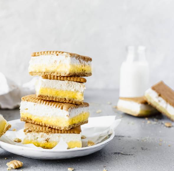 Keks-Pudding-Schnitten