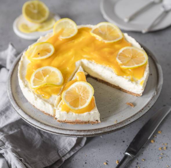 No Bake Lemon Cheesecake