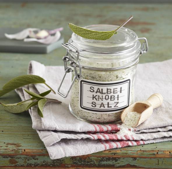 Salbei-Knoblauch-Salz