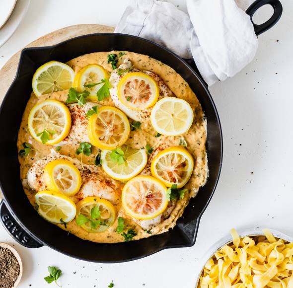 Zitronen-Knoblauch-Hähnchen