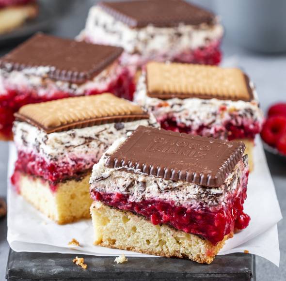 Butterkekskuchen mit Schokolade