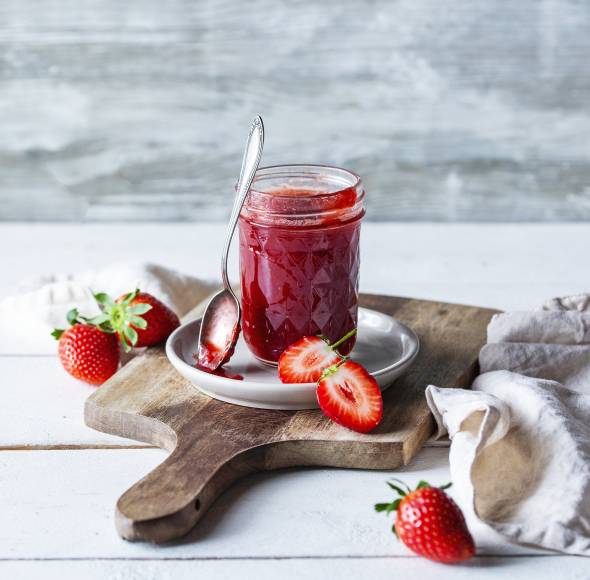 Die einfachste Erdbeermarmelade