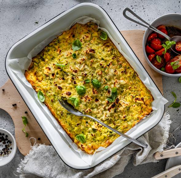 Kartoffel-Spargel-Rösti vom Blech