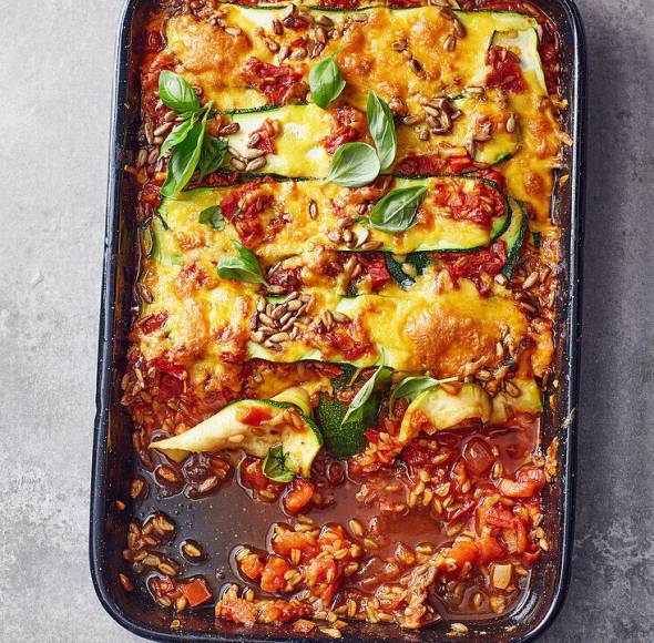 Schnelle Zucchini-Lasagne