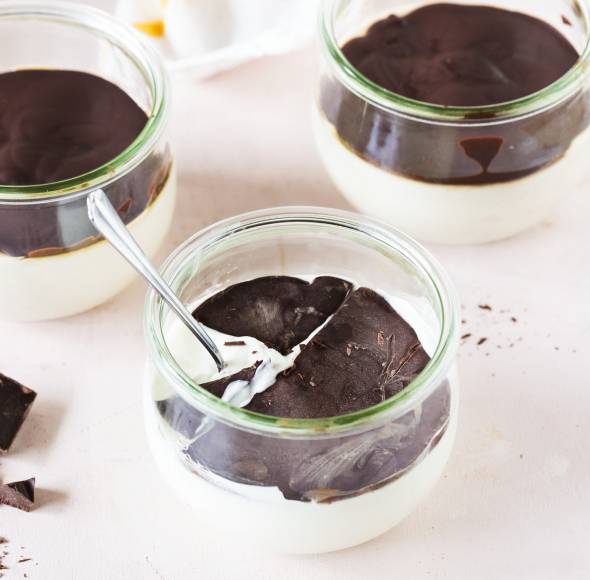 Schoko-Banane zum Löffeln