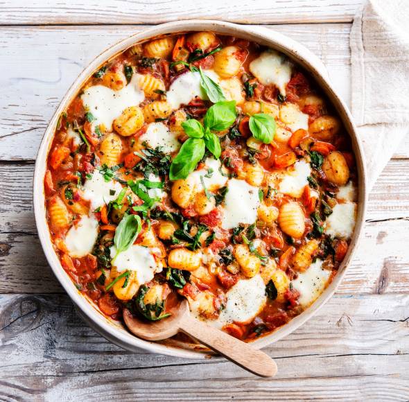 Gnocchi-Gratin mit Tomatensoße