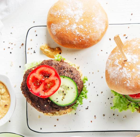 Selbst gemachter Burger