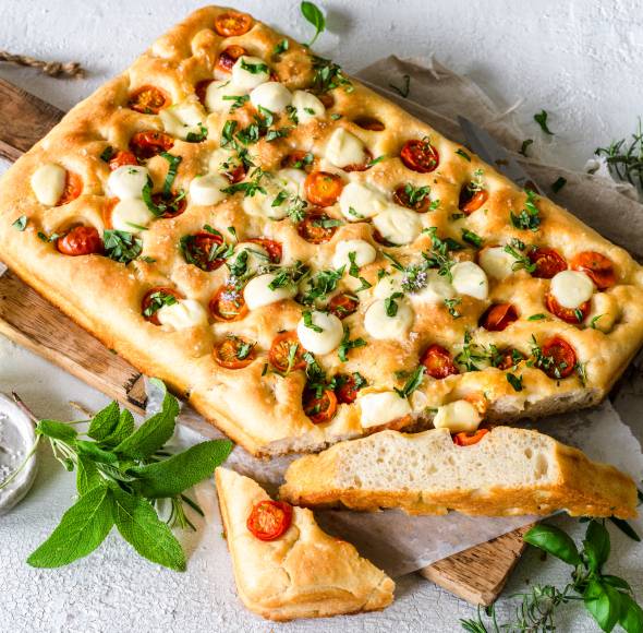 Focaccia Tomate-Mozzarella