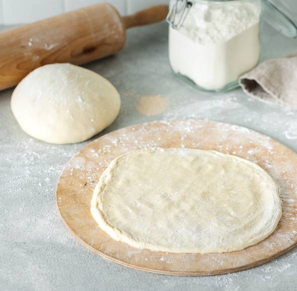 Pizzateig mit Trockenhefe