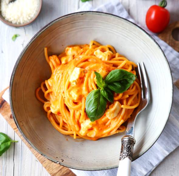 Spaghetti Tomate-Mozzarella