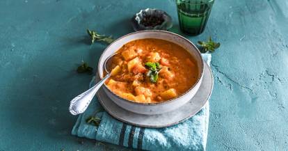 Cremiges Kartoffelgulasch