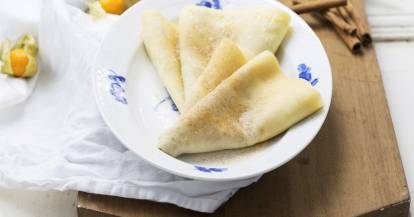 Crêpes mit Zimt und Zucker