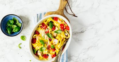 Nudel-Lachs-Auflauf aus dem Dampfgarer