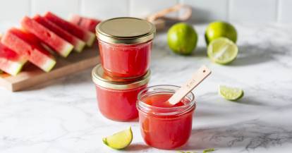 Wassermelone-Limetten-Gelee