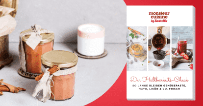 Haltbarkeits-Check für deine Basisrezepte aus dem Monsieur Cuisine als Handout