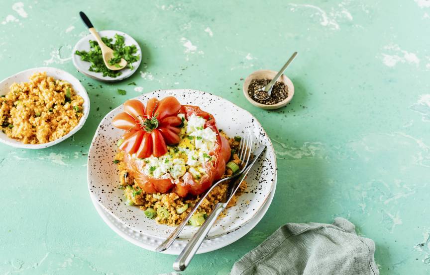 Gefüllte Tomaten mit Couscous