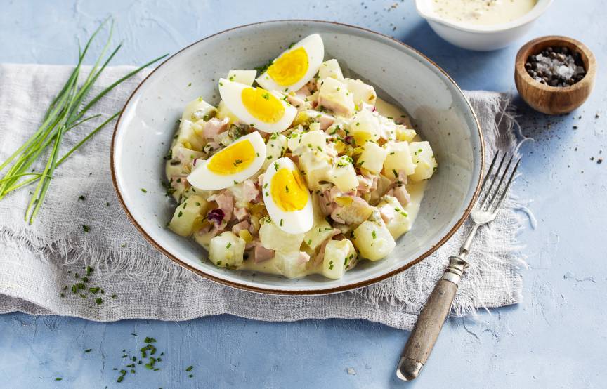 „Kartoffelsalat“ aus Kohlrabi