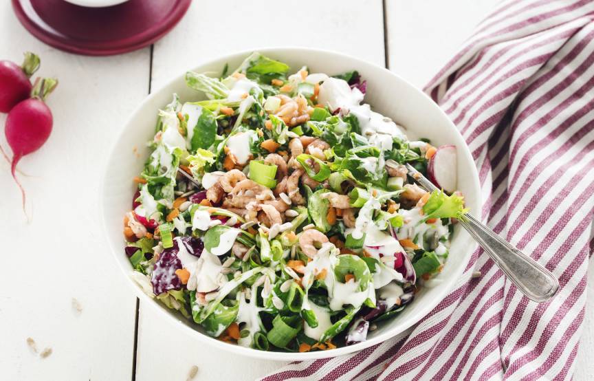 Krabbensalat mit Dressing Sylter Art