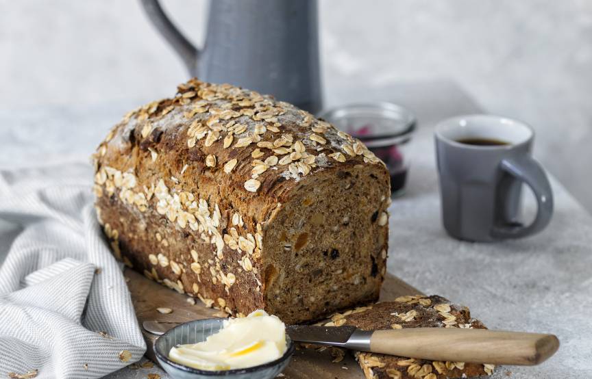Müslibrot mit Haferflocken
