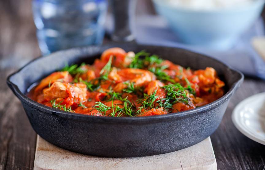 Paprika-Sahne-Hähnchen