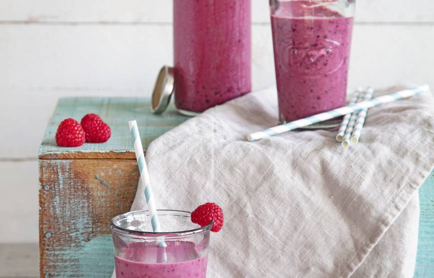 Roter Beeren-Shake