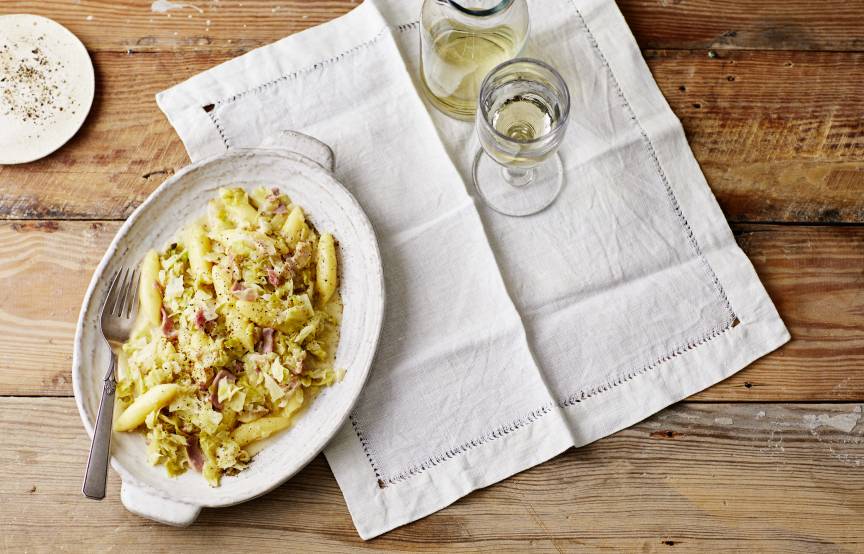 Spitzkohl-Schupfnudeln