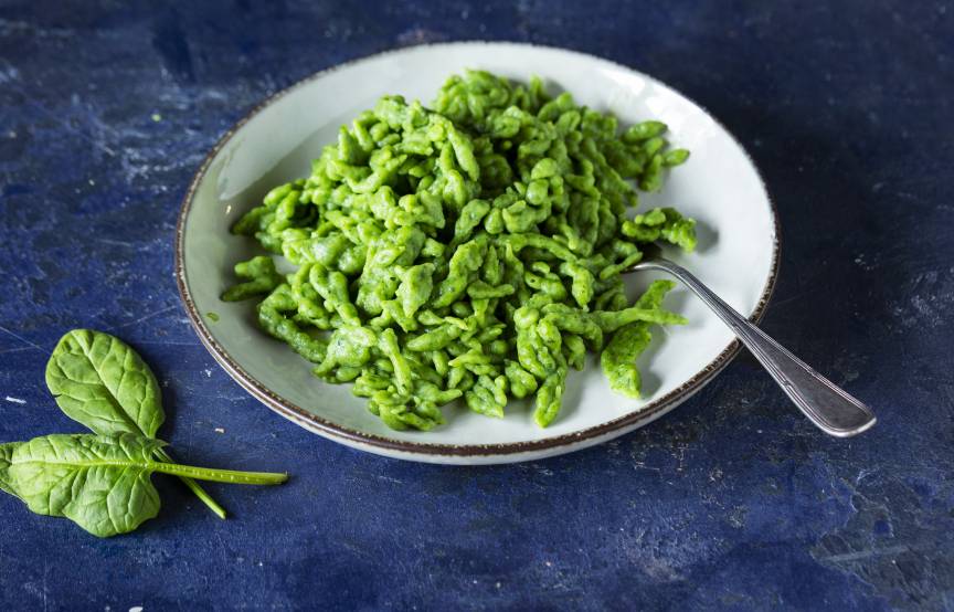 Grundrezept für Spinatspätzle