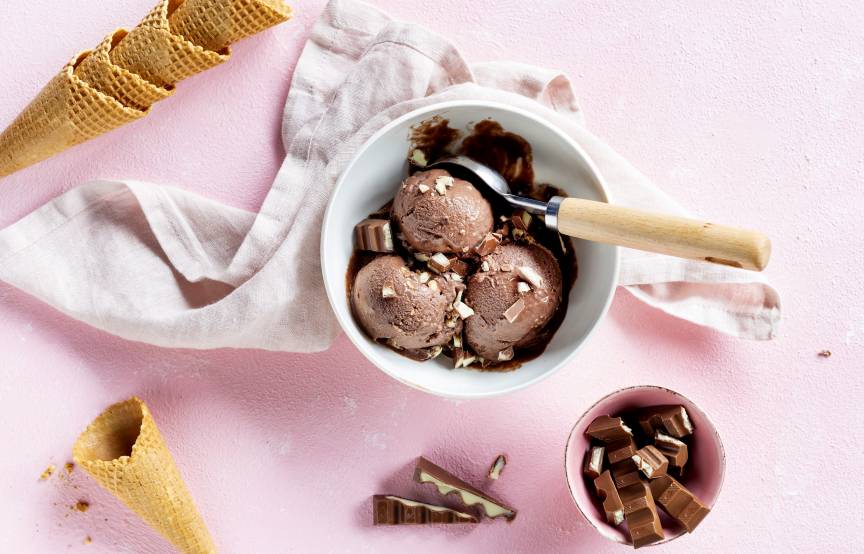 "Kinderschokolade"-Eis