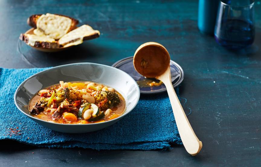 Mediterraner Gemüse-Reis-Pot