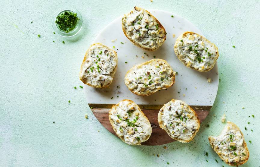 Vegane Flammkuchenbrötchen