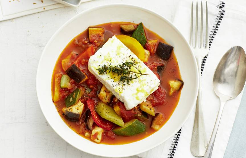Ratatouille mit Schafskäse