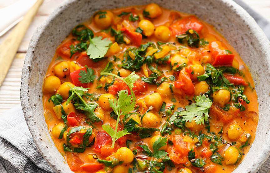 Veganes Kichererbsencurry