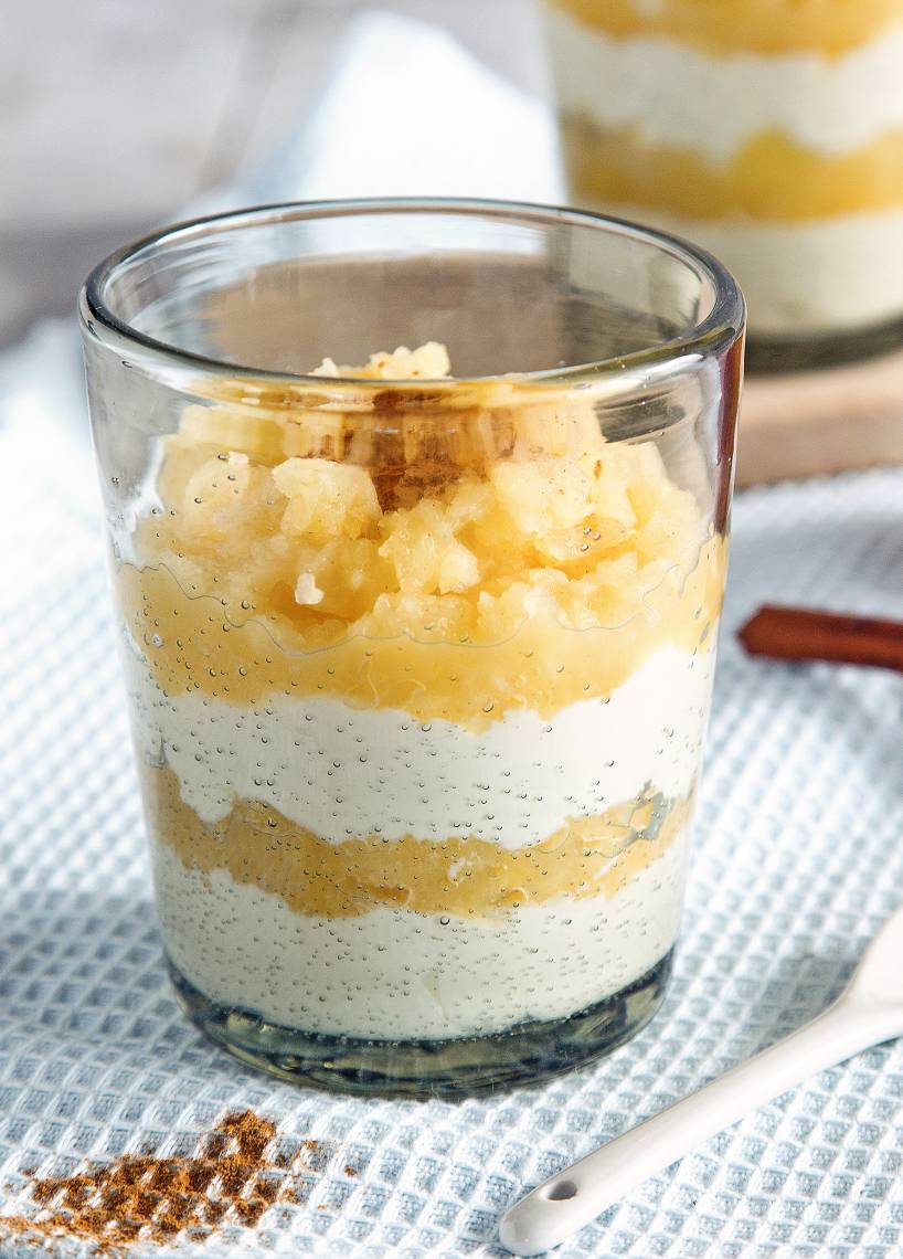 Aromatischer Apfel-Zimt-Quark