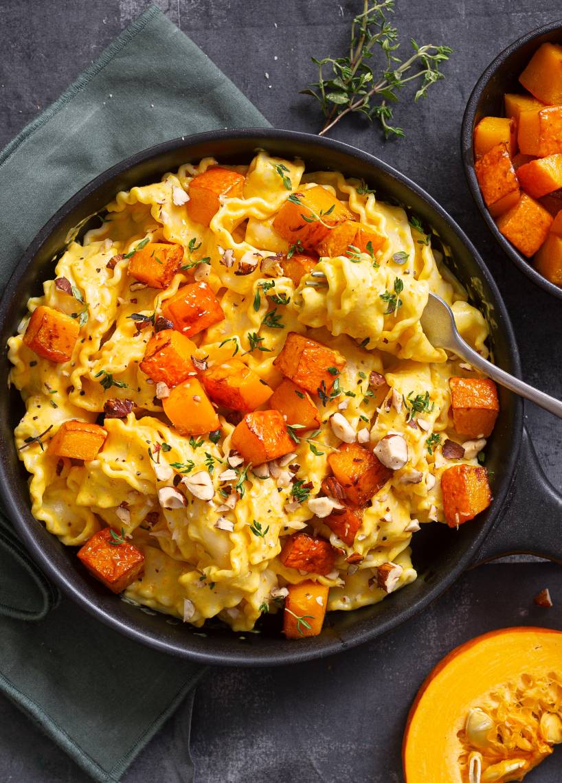 Bandnudeln mit Kürbismascarponesoße