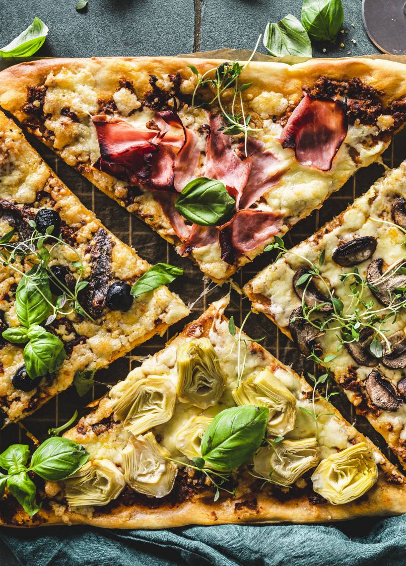 Blitzpizza "Quattro-Stagioni"