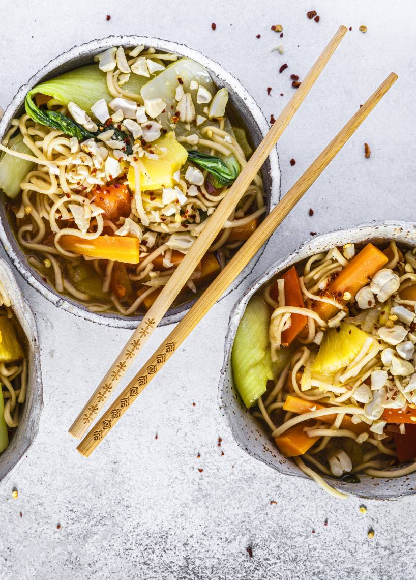 Blitzschnelle Asia-Nudeln süß-sauer