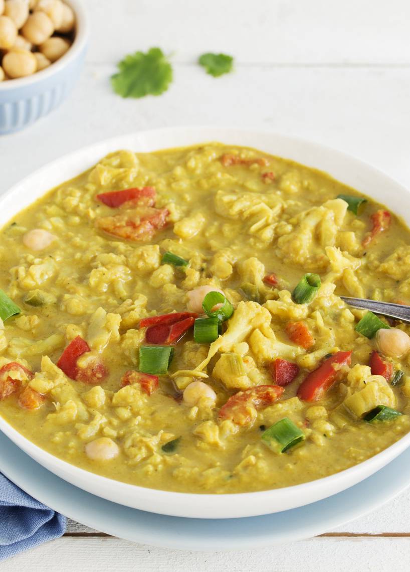 Blumenkohlcurry mit Kichererbsen