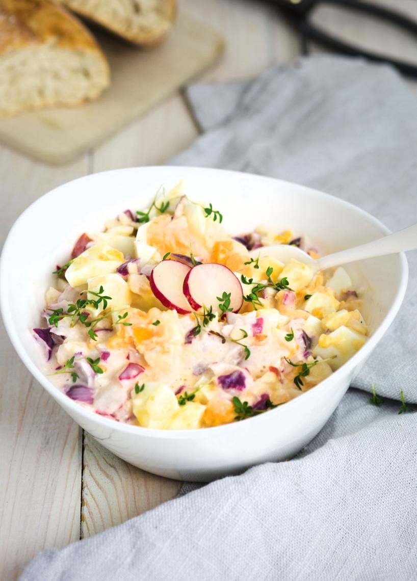 Eiersalat mit Mayonnaise