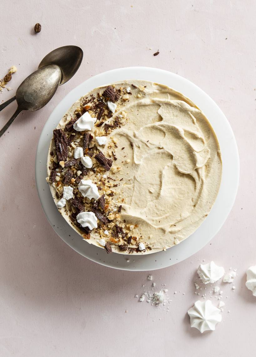 Gekühlte Sahne-Espressotorte