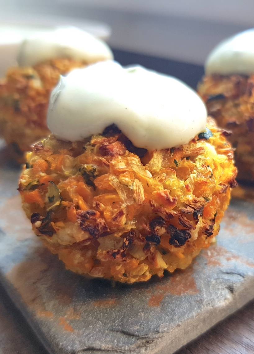 Gemüsebällchen aus dem Backofen mit dem Monsieur Cuisine