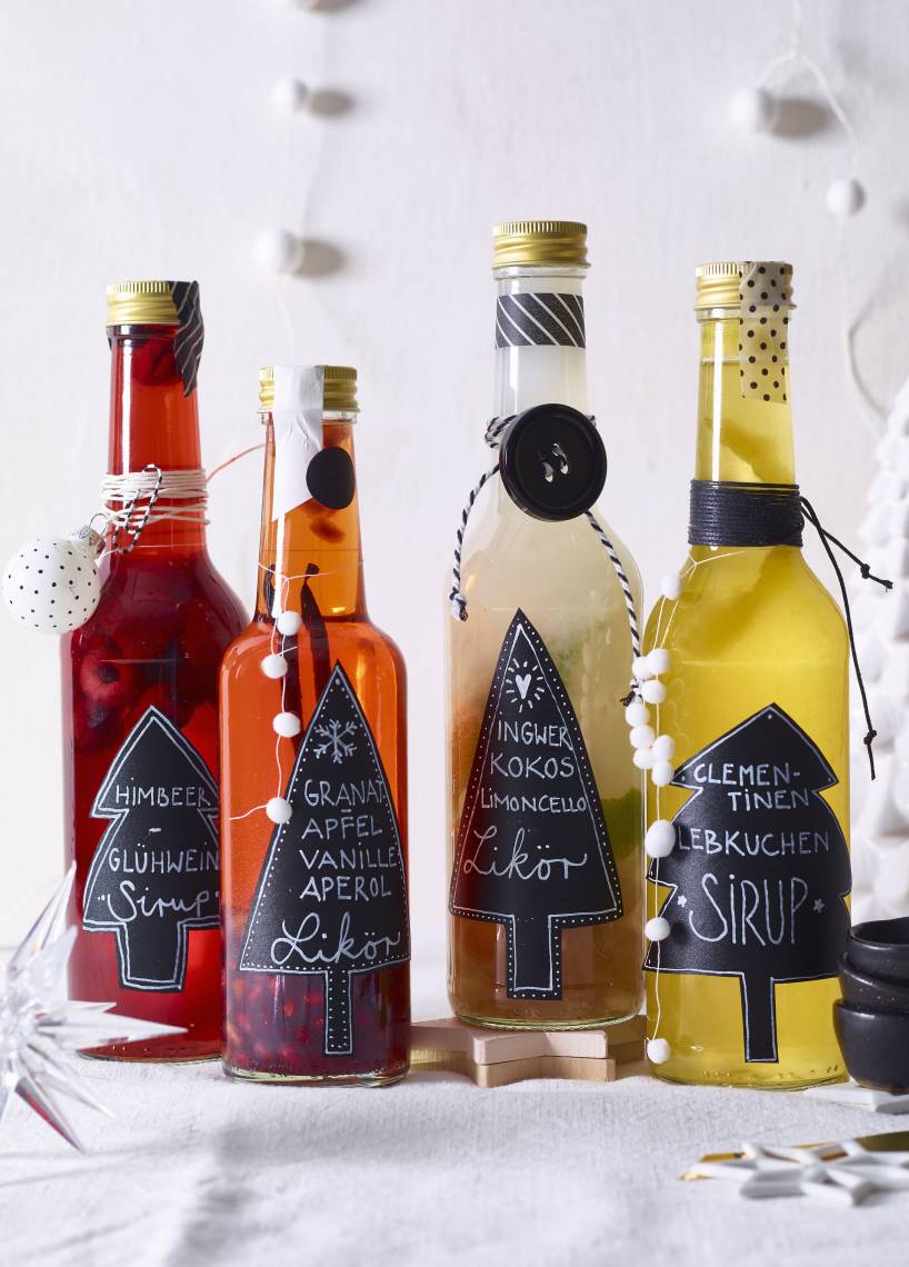 Himbeer-Glühweinsirup