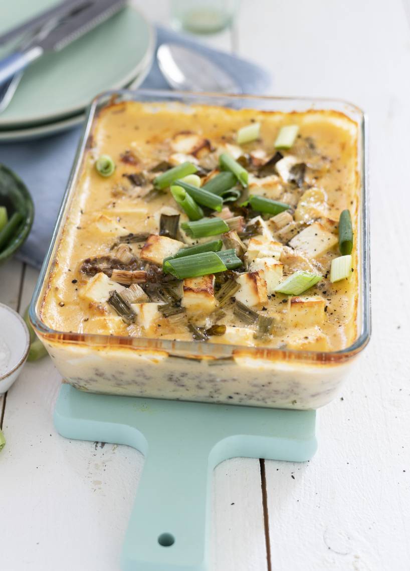 Kartoffelauflauf mit Hackfleisch und Feta