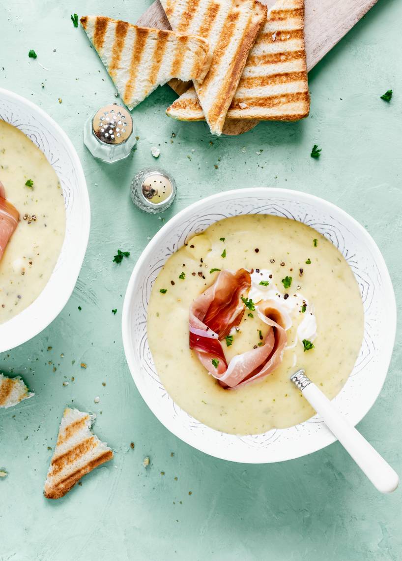 Kartoffelsuppe mit  Räucherschinken