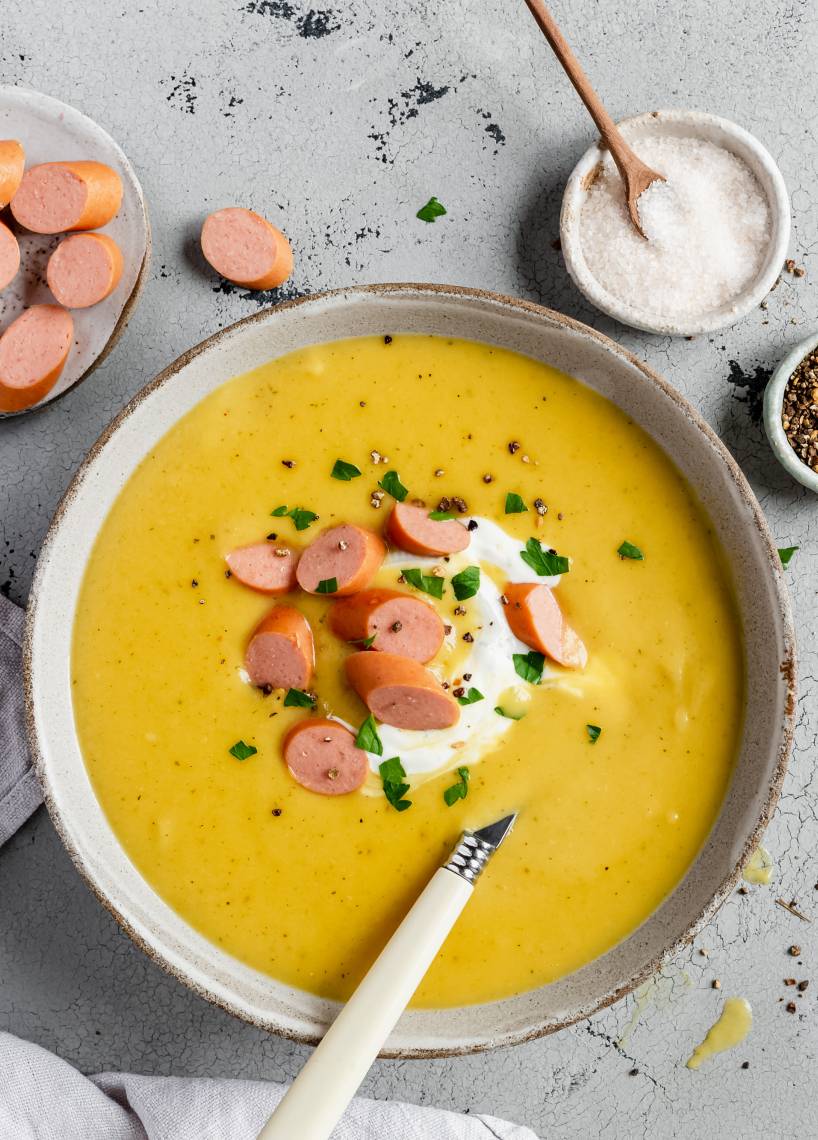 Kartoffelsuppe mit Wiener