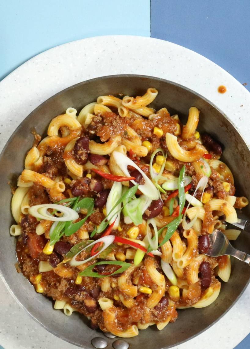 Mexikanischer Hackfleisch-Pasta-Topf