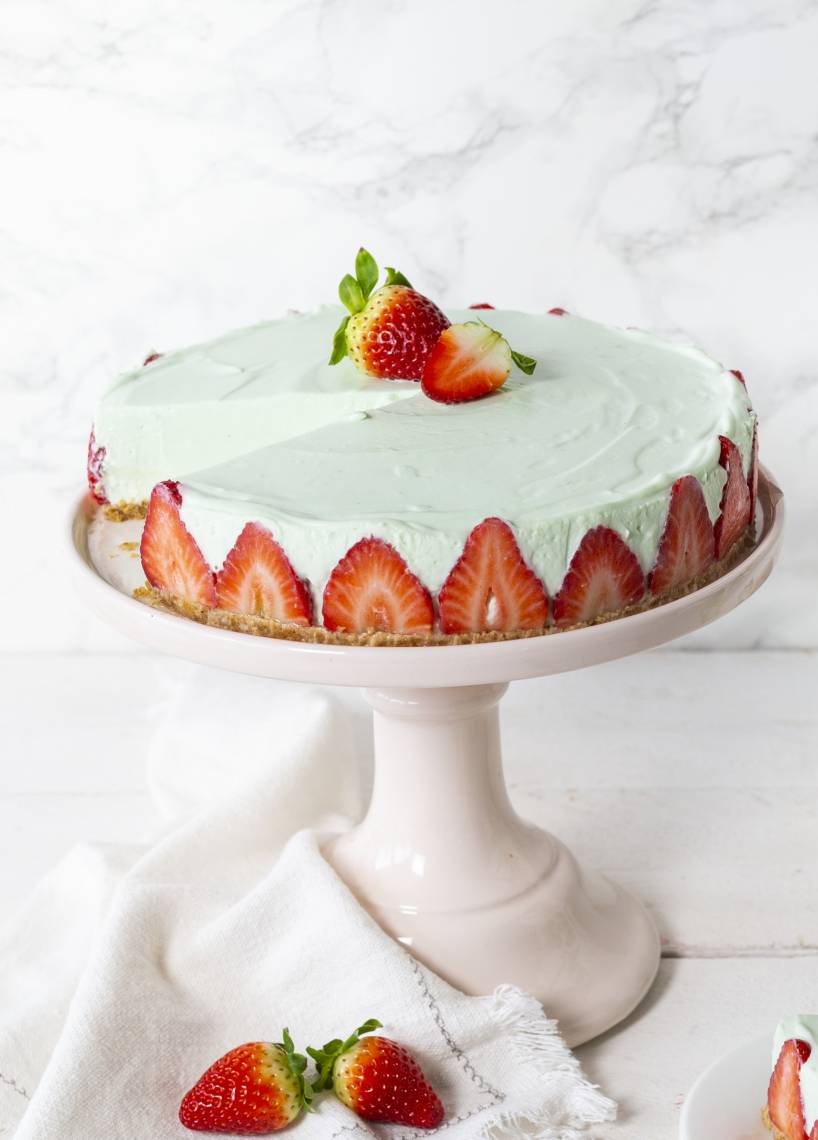 No-Bake-Philadelphia- Waldmeister-Torte